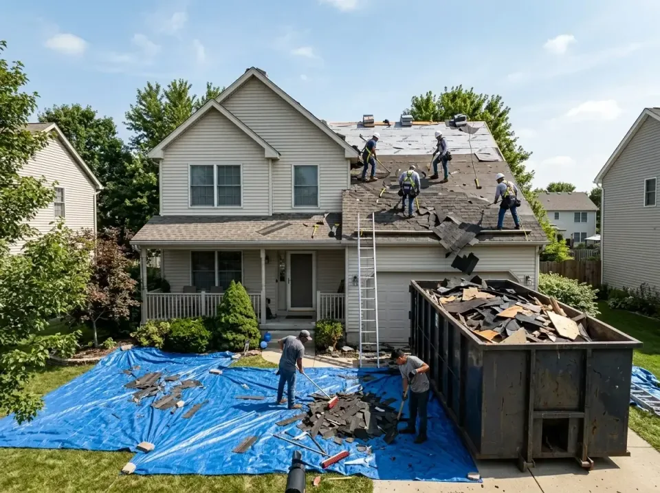 roof-replacement-debris-remova-004 — frequently asked questions, Cheapest Dumpster Rentals in Fulton, IL